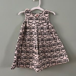 Kit + Lili Dress Owls Brown